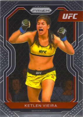 Ketlen Vieira 2021 Panini Prizm UFC Debut Edition 1st Prizm Chrome Base Card #85 - Image 1 of 2