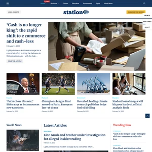News Station Website Design with Free VPS Web Hosting and Installation - Picture 1 of 6