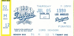 1990 LOS ANGELES DODGERS VS PITTSBURGH PIRATES-JUL 5,1990-EDDIE MURRAY - Picture 1 of 2