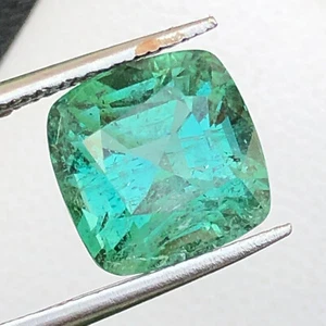 4.80 Ct Natural Faceted Cut Blue Green Tourmaline Gemstone From Jaba Afghanistan - Picture 1 of 16