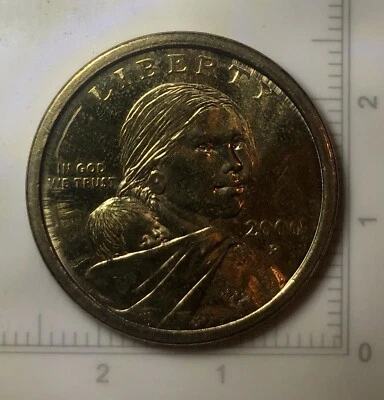 2000 P Sacagawea Dollar DDO, DDR & Retained Lamination Error Coin - Image 1 of 4