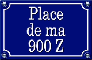PLACE DE MA 900 Z - 29cm AUTOCOLLANT STICKER MOTO PR038 - Imagen 1 de 1