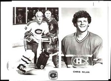1970-71 MONTREAL CANADIENS TEAM ISSUED PHOTOS 8X10 CHRIS NILAN