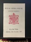1957 Elektra Kempe Gerda Lammers Elms Royal Opera House Covent Garden Programme