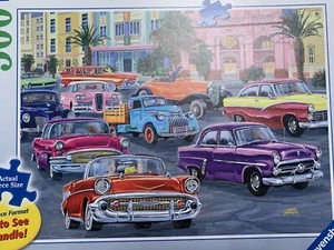 Ravensburger Cruisin' Havana Autofahrt 500 Pc Large Format Puzzle Cars RARE - Picture 1 of 5