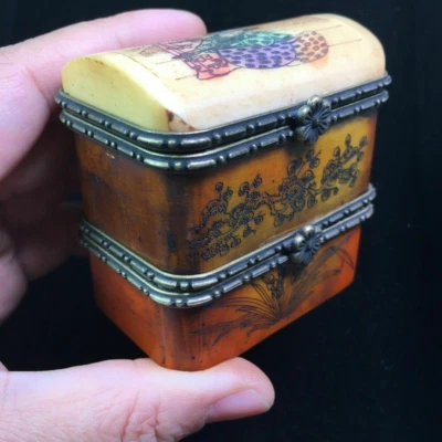 China Exquisito Joyero Retro Colección Caja Pequeña Joyero - Foto 1 de 4