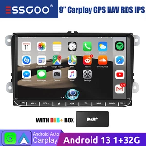 9" Autoradio DAB+ Carplay Android 13 GPS NAV Für VW GOLF 5 Polo 6R Caddy Touran - Bild 1 von 14