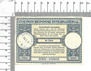 Coupon Reponse International 60 Öre Sverige Suede svarskupong c22 Formule; 61914 - Picture 1 of 2