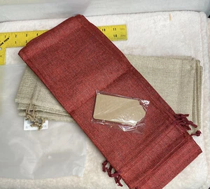 12 PCS  Wine/gift  Bottle Canvas Gift Bags Party   - Picture 1 of 3