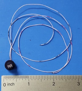 TACTILE POWER PUSH BUTTON SWITCH, MOMENTORY, NORMALY OPEN, 12" WIRE - Picture 1 of 4