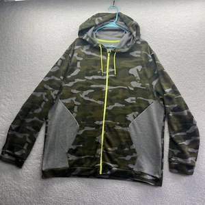 Ideology Hoodie Adult 3XL Green Camo Gray Zip Active Gorpore Casual Camping Hike - Picture 1 of 18