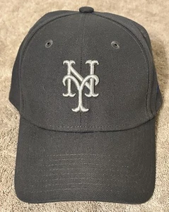 New Era 9FORTY A-Frame New York Mets Gray Blue Under Brim Strapback Hat Cap MLB - Bild 1 von 9