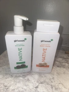 Native Girl Scouts Thin Mints Volumizing Shampoo & Peanut Butter Body Wash 2Pk - Picture 1 of 4