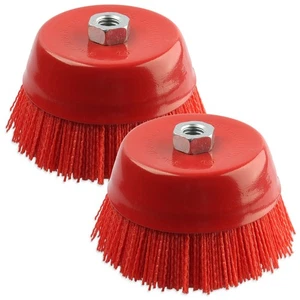 6 Zoll Schleifmittel Nylon Topfbürste für Winkelschleifer, 2 Stück Drahtscheibe für Winkel... - Bild 1 von 6