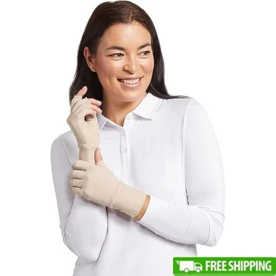 Guantes sin dedos de protección solar UPF 50 ligeros antideslizantes agarre conducción nuevos Foto 1 de 4