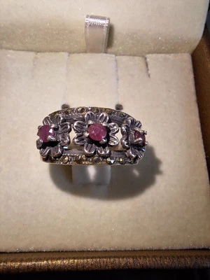 Anello Vintage Con Rubino - Immagine 1 di 4