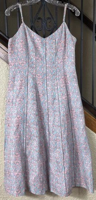 Vestido Peruvian Connection Blush Azul Mirador Forrado Lino Seda Para Mujer’s 8 Foto 1 de 4