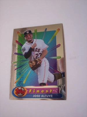 2017 Topps Finest Jose Altuve baseball card #BR-JA GEM - Image 1 of 2