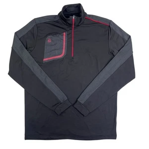 Galvin Green Dwight 1/2 Zip Thermal Fleece Lined Pullover Men’s Large Golf Black - Picture 1 of 9