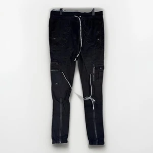 The Hideout Clothing Blossom Black Cargo Joggers Pants, Men's Size: S. New - Picture 1 of 15