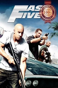 FAST FIVE 2011 THE FAST AND FURIOUS 5 ORIGINAL MOVIE CINEMA PRINT PREMIUM POSTER - Picture 1 of 6