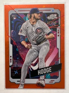 2024 Topps Cosmic Chrome Porter Hodge Orange Lunar Refractor Rookie /10 SSP Cubs - Picture 1 of 3