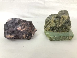 Grab Bag Lot of Natural Stones 5 lbs. 3 oz. Purple Green Multicolor Stone Rocks - Bild 1 von 12