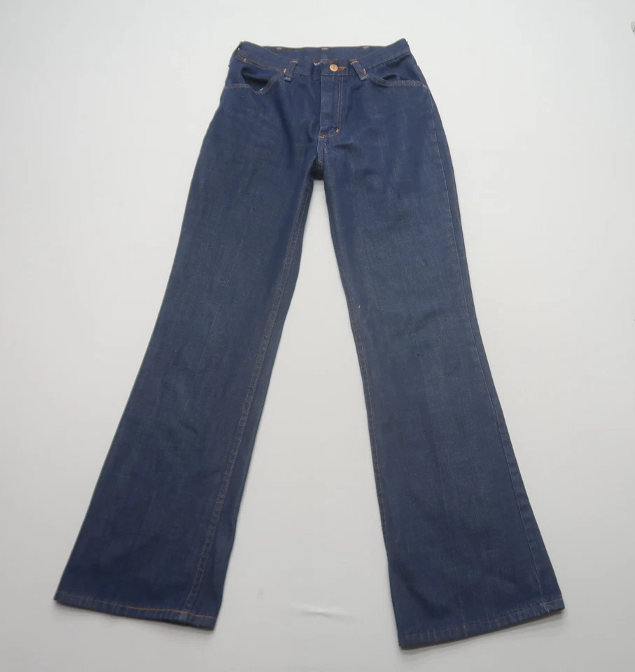 Vintage Wrangler Womens Bootcut Jeans 26x31 Dark Wash 70s Talon Western USA - Image 1 of 4