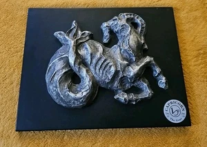 Vintage Capricorn Zodiac Astrological Decorative Wall Plaque 13"x 10" 3D Design - Picture 1 of 7