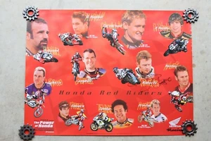 Firmado 2003 Red Riders Team Honda cartel tienda autógrafo bicicleta de tierra 7415 Z5 - Imagen 1 de 6