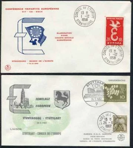 EUROPE - EUROPA - IDEES EUROPEENNES / LOT DE 10 LETTRES DIFFERENTES (ref 1522) - Imagen 1 de 5