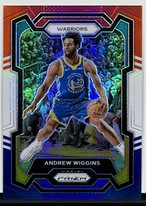 2023-24 Panini Prizm Basketball #83 Andrew Wiggins Red White and Blue Prizm - Picture 1 of 2