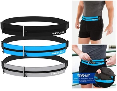 PROWORKS Verstellbarer Laufgürtel Taillenbeutel Tasche Fanny Pack Tasche Sport Läufer Joggen