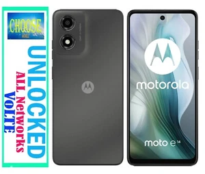 Unlocked Dual SIM| Motorola E14 |6.6" 64GB 13MP VoLTE GPS Hotspot NFC Google Pay - Picture 1 of 6