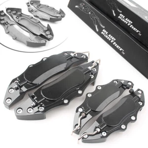 3D Style Car Universal Disc Brake Caliper Covers Front&Rear Kit 4pcs Silver - Imagen 1 de 9