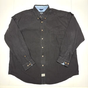 Woods & Gray Plaid and Check Button Down Shirt Short Sleeve Mens Size XL - Picture 1 of 3