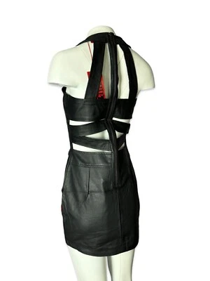 Sexy Mini Vestido Tripp NYC Gótico Punk Vampiro Imitación Cuero Foto 1 de 4