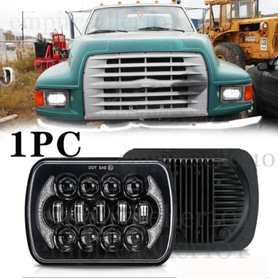 5x7" 7x6" LED Headlight Hi/Lo Sealed Beam DRL For Ford F600/700/800 FT900 F-100 - Image 1 of 4