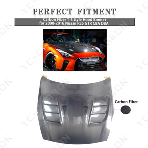 New Carbon Fiber T-S Style Hood Bonnet for 2008-2016 Nissan R35 GTR CBA DBA