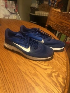Nike Downshifter 9 Running Shoes Blue White Training AQ7481-400 Mens Size 11 - Picture 1 of 4
