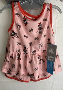 Disney Store Minnie Mouse Pajama W/ Sleep Mask Short Set Toddler Girls Size 4 - Picture 1 of 8