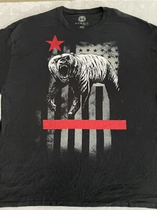 Hybrid Trends Kurzarm T-Shirt USA Amerika schwarz rot 3XL 1123d - Bild 1 von 3