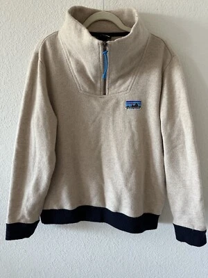 Patagonia Women’s Woolie Fleece Pullover Sweater Oatmeal Size L Outdoor Hiking - Image 1 of 4