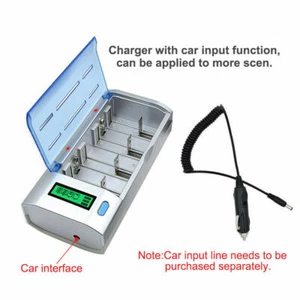 Batteries PALO Rechargeable LCD Battery Charger For Ni-MH Ni-CD 9V AA AAA C D - Picture 1 of 12
