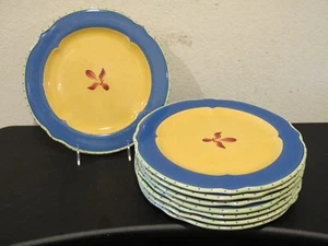 8) Platos de cena de pistola Pfaltzgraff The Secrets (azul) de Jana Kolpen 10 7/8" - Imagen 1 de 5