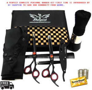  Kit de tijeras de peluquero adelgazamiento tijeras japonesas de corte de pelo profesional de 6,5" - Imagen 1 de 12