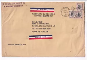 1940 New York, NY to London, England Trans-Atlantic Clipper Airmail ... (62640) - Picture 1 of 2