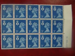 Stamps : Great Britain Northern Ireland 3p 1974 NI14. cv£9.15 blk - Picture 1 of 2