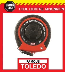 FAMOUS TOLEDO 322018 30m LONG STEEL METRIC MEASURING TAPE - Bild 1 von 7