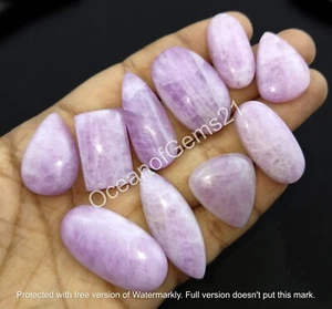 100 Carat Natural Pink Kunzite Stone Cabochon Lot, 3-5 Piece, Loose Gemstone - Picture 1 of 8